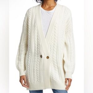 NAADAM Women’s Cashmere Oversized Cableknit Cardigan